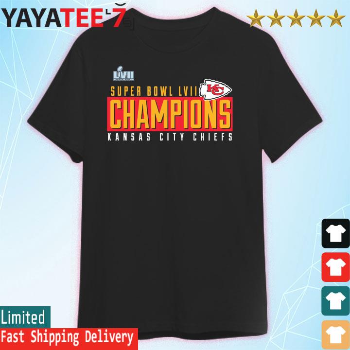 Official Kansas City Chiefs Super Bowl Lvii Champions Scoreboard Showcase  T-shirt Hoodie