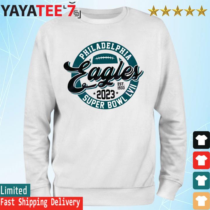 2023 Super Bowl Philadelphia Eagles est 1933 champions matchup logo s Sweatshirt