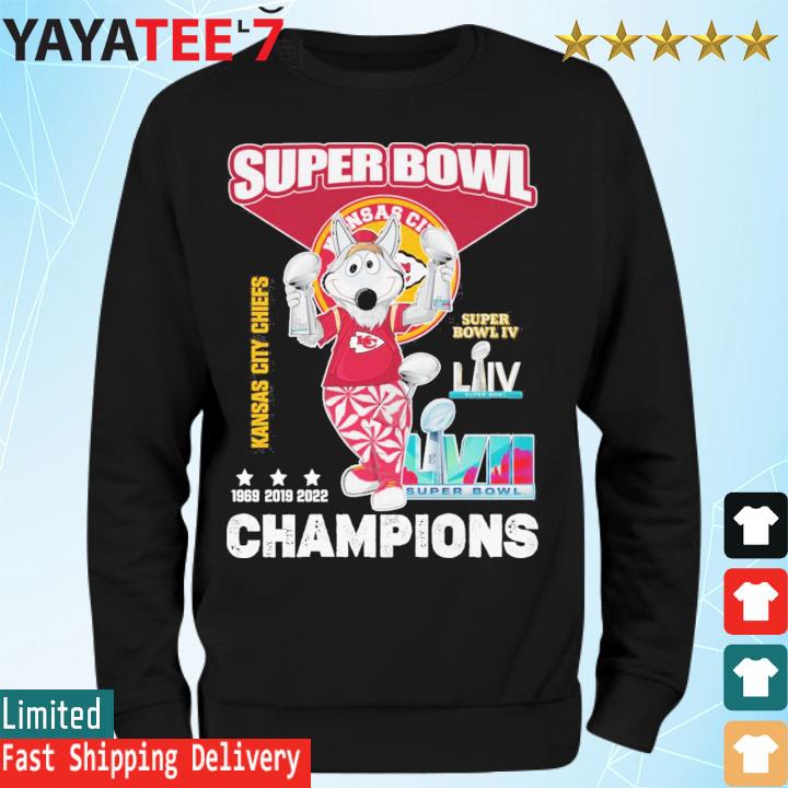 3x Super Bowl Champions Kansas City Chiefs K.C Wolf Trophy Shirt - Vegatee