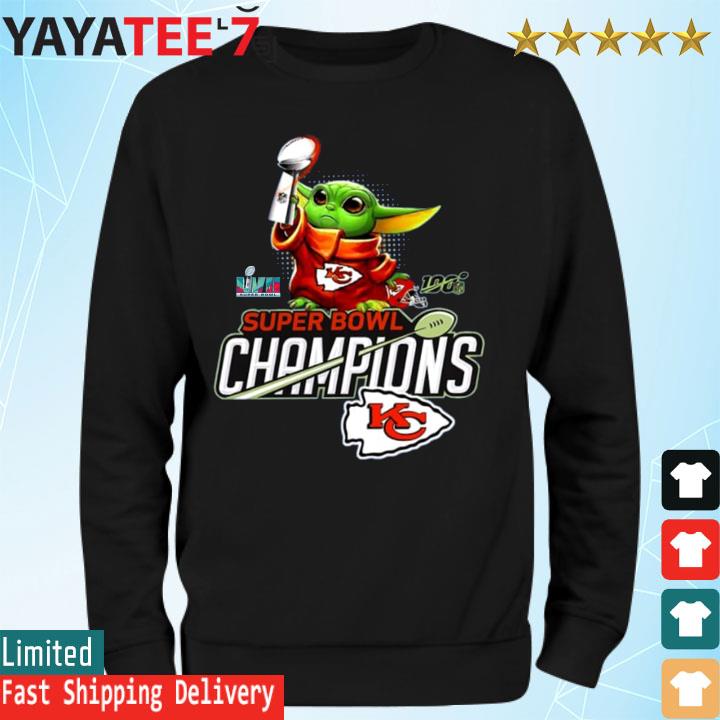 Baby Yoda Kansas City Chiefs Super Bowl Champion T-Shirt - TeeNavi