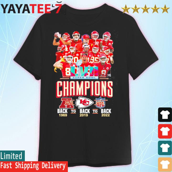 Official kansas City Chiefs Super Bowl Champions 1969 And 2019 And 2022 T- Shirt, hoodie, sweater, long sleeve and tank top