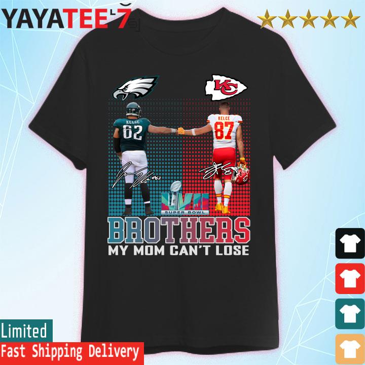 Official philadelphia Eagles vs Kansas City Chiefs Jason Kelce vs Travis  Kelce First Brothers Super Bowl LVII 2023 signatures shirt, hoodie,  sweater, long sleeve and tank top