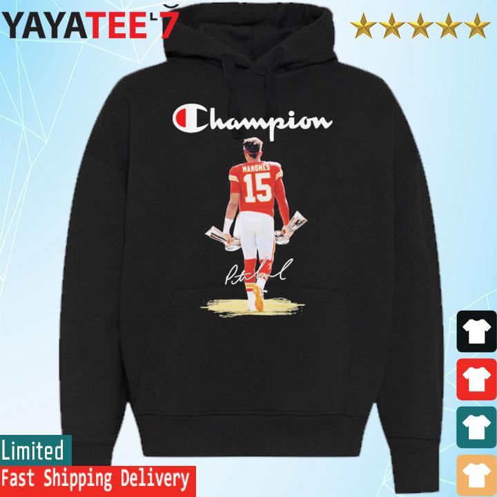 Champion Patrick Mahomes Kansas City Chiefs 2 Super Bowl Champions  Signatures Shirt, hoodie, sweater, long sleeve and tank top