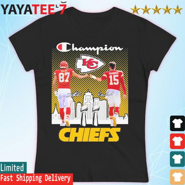 Kansas City Chiefs Super Bowl Champions signatures 2021 shirt