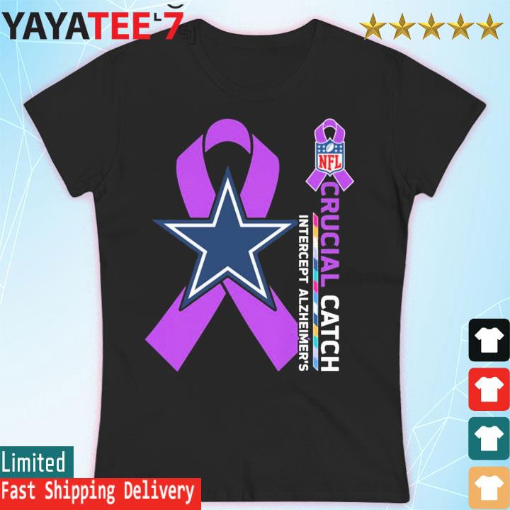 NFL Dallas Cowboys Crucial Catch Intercept Cancer T-Shirt/ Hoodie