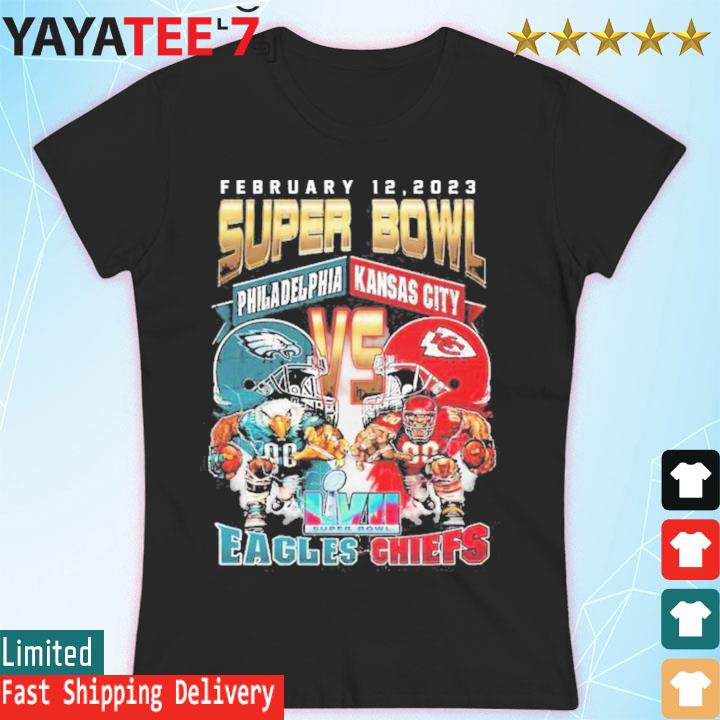 February 12 2023 Super Bowl Philadelphia Eagles vs Kansas City Chiefs  shirt, hoodie, sweater, long sleeve and tank top