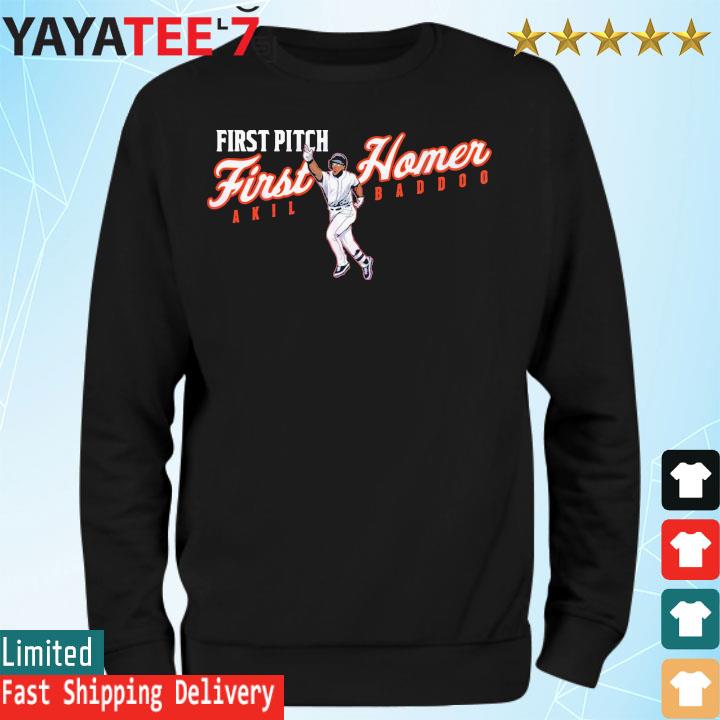 Akil Baddoo First Pitch First Homer Apparel Shirt, hoodie, sweater, long  sleeve and tank top