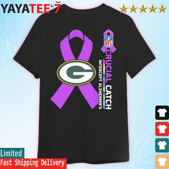 Green Bay Packers NFL Crucial Catch Intercept Alzheimer's shirt, hoodie,  sweater, long sleeve and tank top