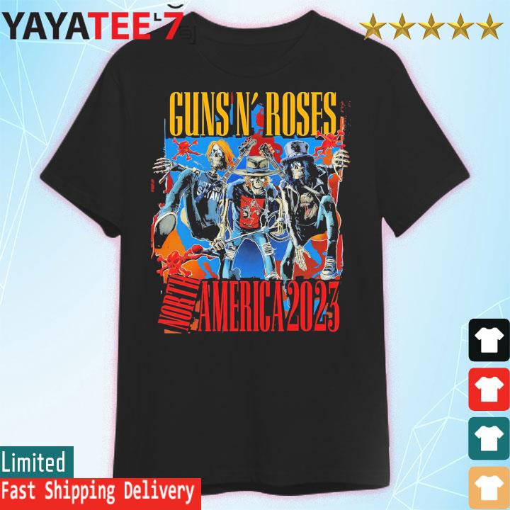 Gun N' Roses North America 2023 tour official shirt