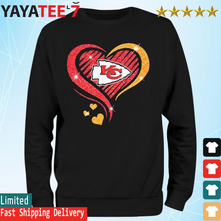 Diamond heart Kansas City Chiefs shirt, sweater, hoodie, and