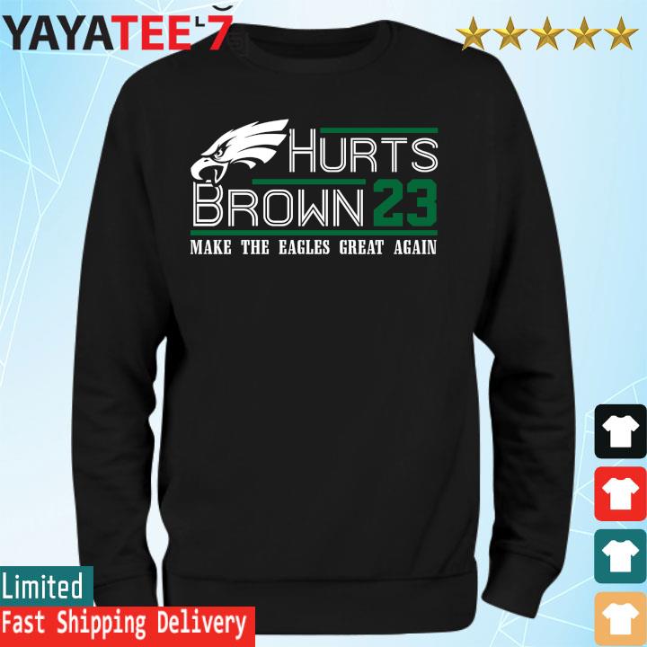 Philadelphia Eagles Jalen Hurts Hurts Brown 23 Shirt, hoodie, sweater, long  sleeve and tank top