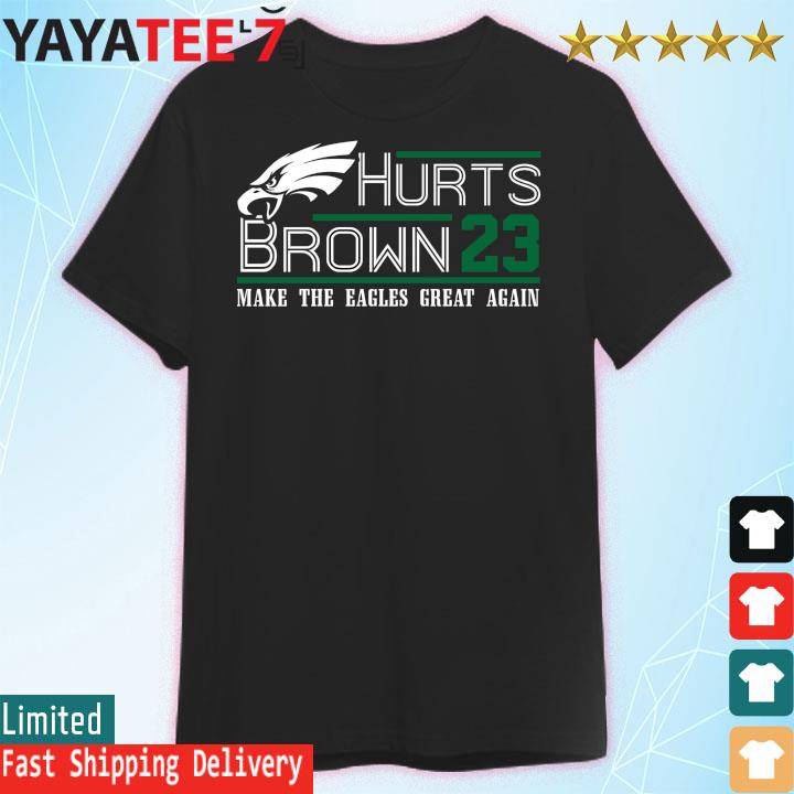 Philadelphia Eagles Jalen Hurts Hurts Brown 23 T-shirt,Sweater