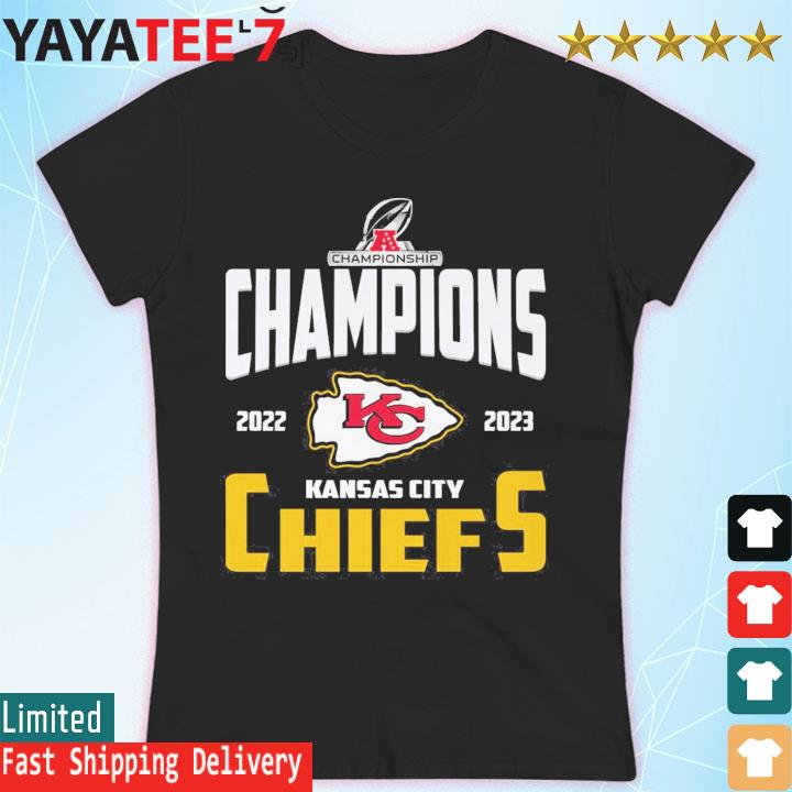 Kansas City Chiefs 2022 Afc Champions Super Bowl Lvii 2023 Shirt Ladies T- shirt