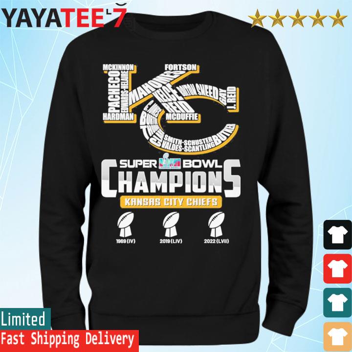 Official Kansas City Chiefs 3x Super Bowl Champions 1969 2019 2022 shirt,  hoodie, longsleeve, sweatshirt, v-neck tee