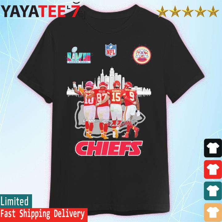 Mahomes Pacheco Kelce City Signatures Kansas City Chiefs Shirt