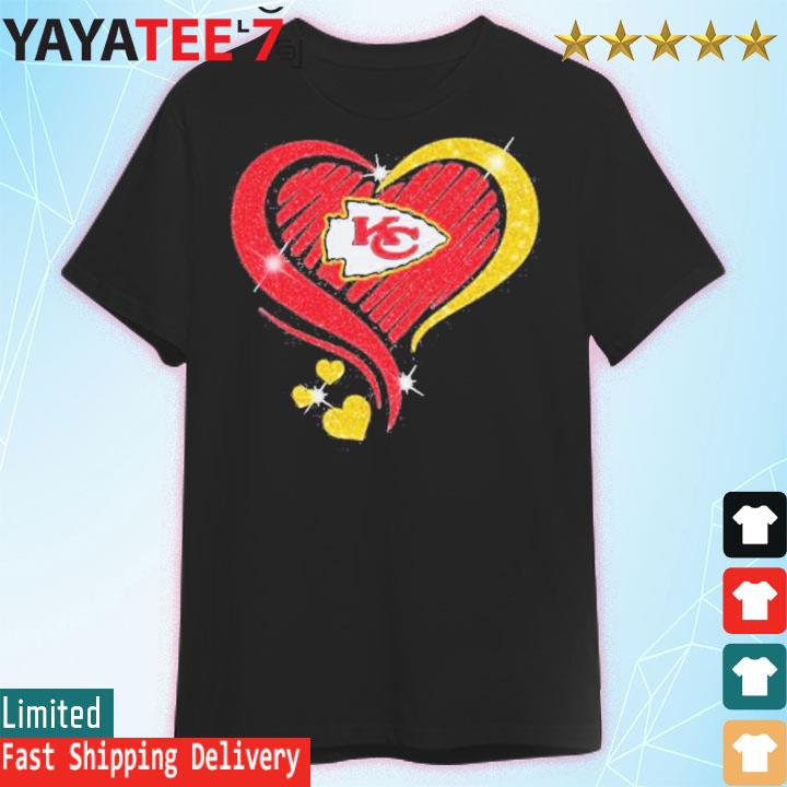 Kansas City Chiefs football Heart Diamond shirt - Trend T Shirt Store Online