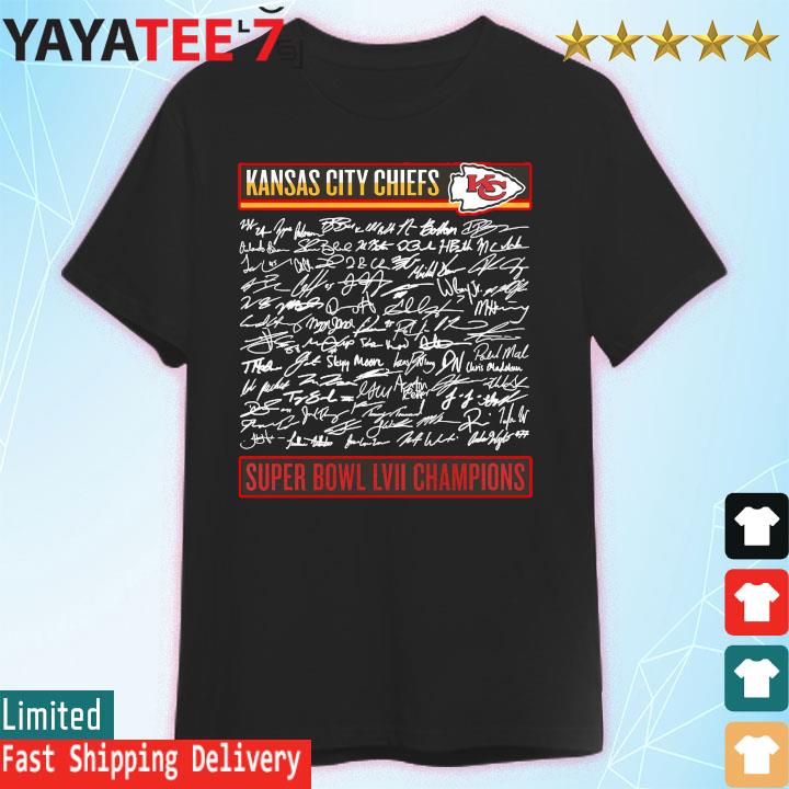 Funny kansas City Chiefs Super Bowl LVII Roster shirt, hoodie, sweater,  long sleeve and tank top