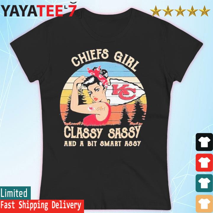 Kansas City Chiefs Girl Classy Sassy And A Bit Smart Assy Vintage Shirt Women's T-shirt