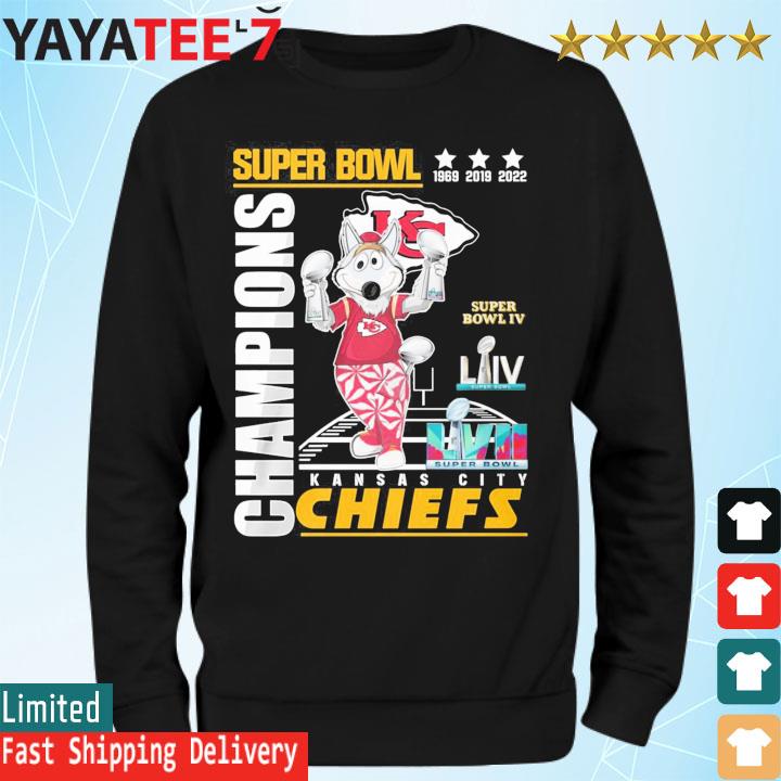 Official mascot Super Bowl Champions Kansas City Chiefs KC Wolf shirt,  hoodie, sweater, long sleeve and tank top