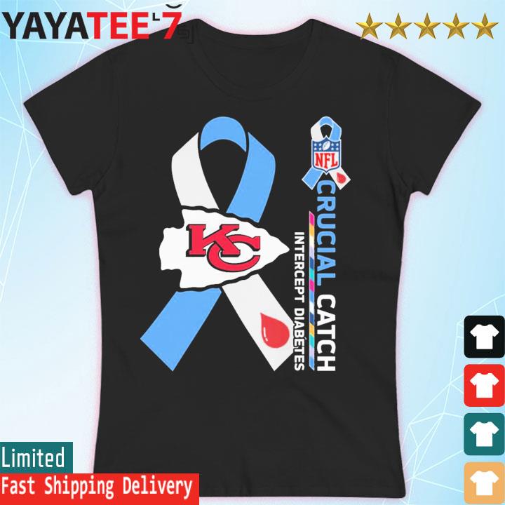 Nfl Kansas City Chiefs Crucial Catch Intercept Diabetes Shirt Longsleeve  T-shirt