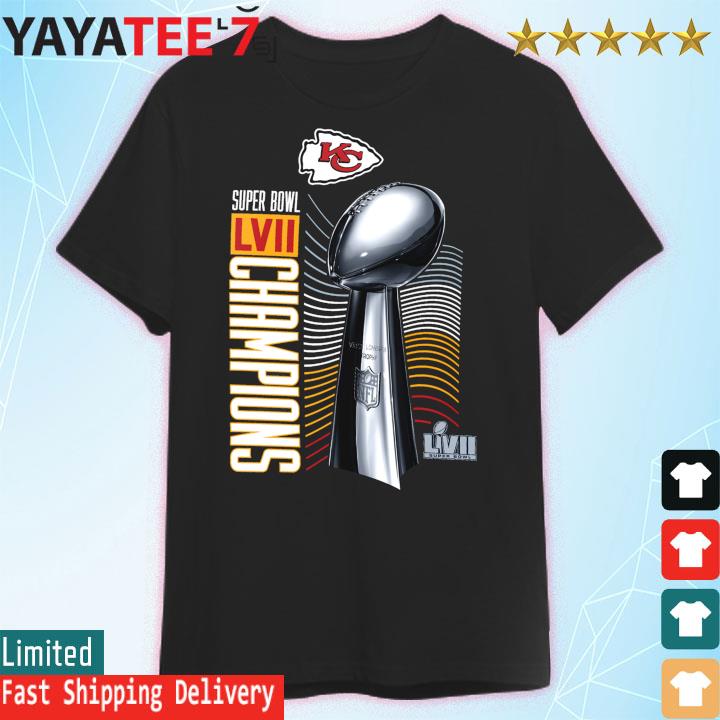 Kansas City Chiefs Nike Super Bowl Lvii Champions Lombardi Trophy T-shirt -  Shibtee Clothing