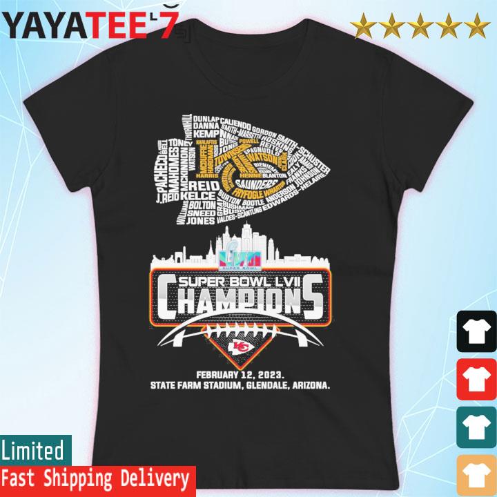 KC Chiefs Super Bowl LVII Champions 2023 State Farm Stadium T-Shirt, hoodie,  sweater, long sleeve and tank top