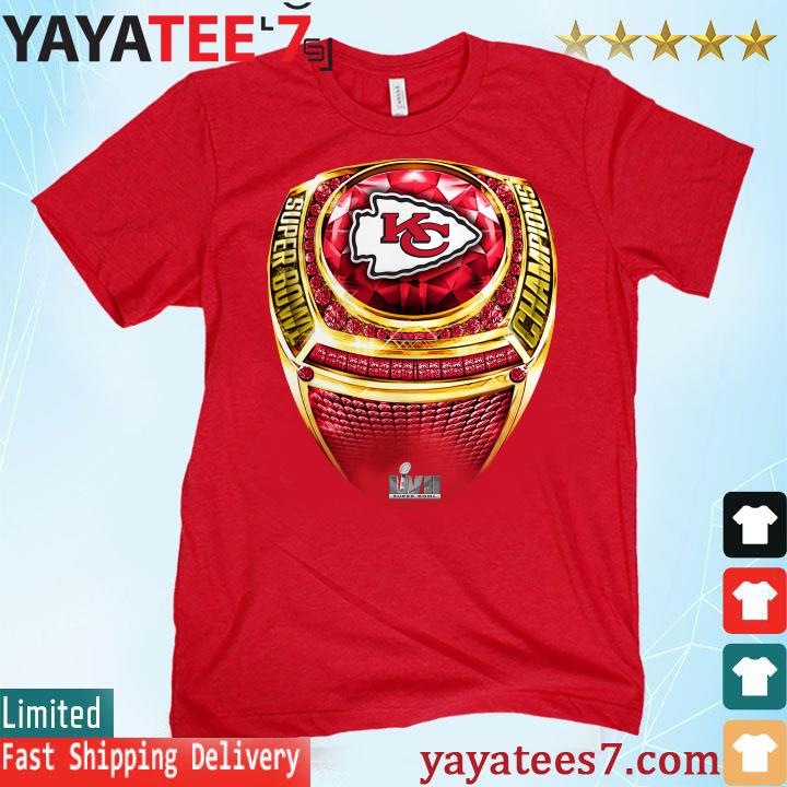 Kansas City Chiefs Super Bowl LVII Champions Ring red Shirt