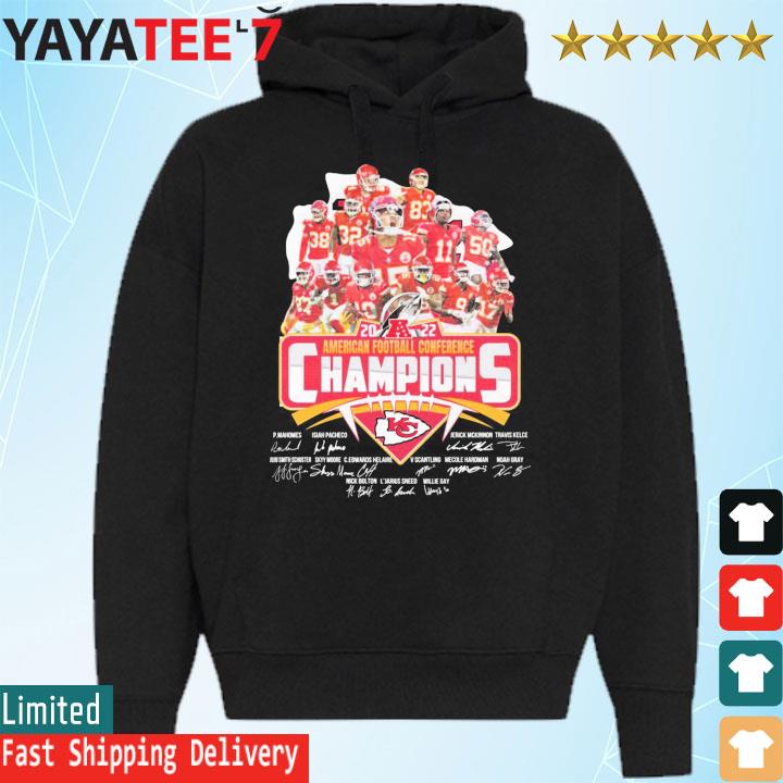 Kansas City Chiefs 2022 national football conference champions shirt,  hoodie, sweater, long sleeve and tank top