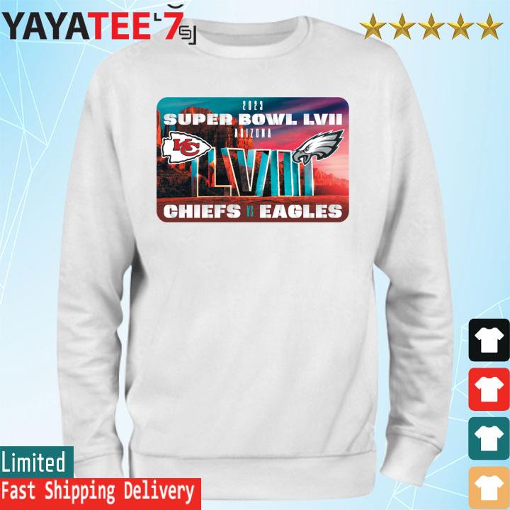 Kansas City Chiefs vs Philadelphia Eagles Super Bowl LVII Matchup Shirt,  hoodie, sweater, long sleeve and tank top