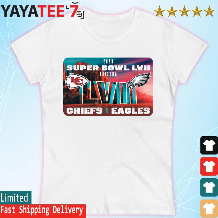 Kansas City Chiefs Vs Philadelphia Eagles 2023 Super Bowl Lvii Arizona T- Shirt