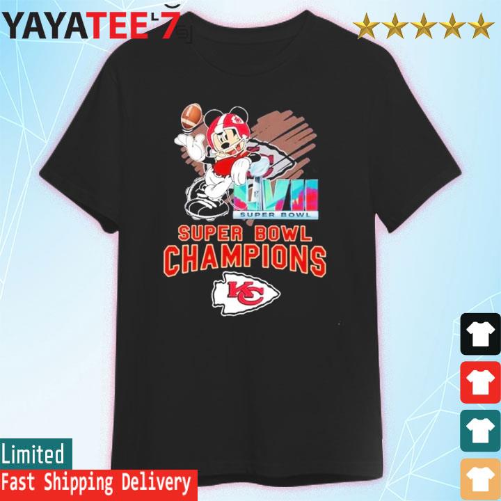 Mickey mouse x Kansas city Chiefs are 2023 super bowl lvii champions shirt,  hoodie, sweater, long sleeve and tank top