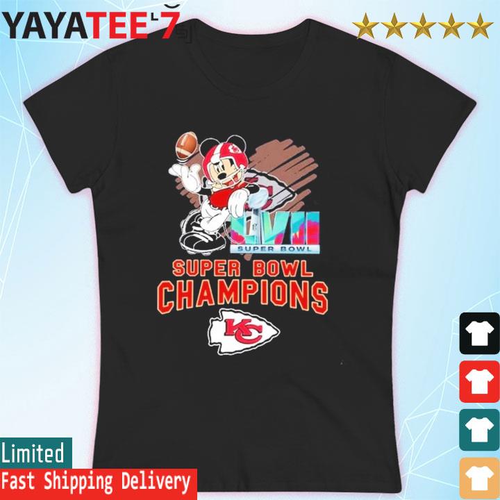 Kansas city Chiefs x mickey mouse 2023 super bowl lvii champions shirt,  hoodie, sweater, long sleeve and tank top