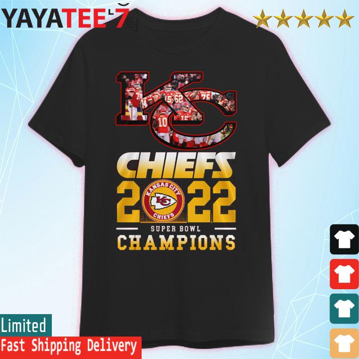 KC Chiefs 2022 Super Bowl Champions live logo shirt, hoodie