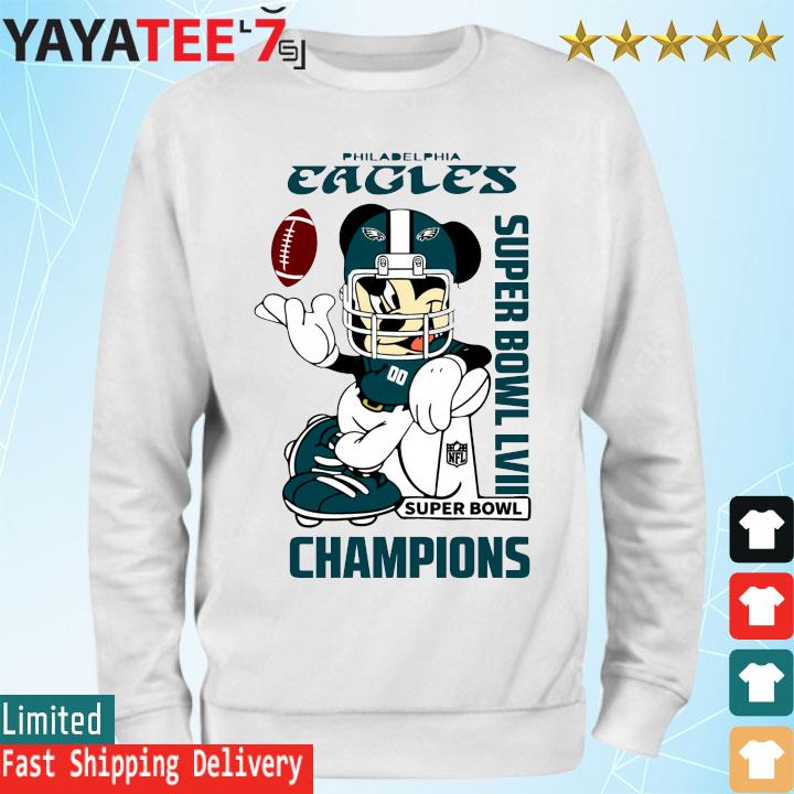Mickey Mouse Philadelphia Eagles Super Bowl LVII 2023 Champions shirt,  hoodie, sweater, long sleeve and tank top