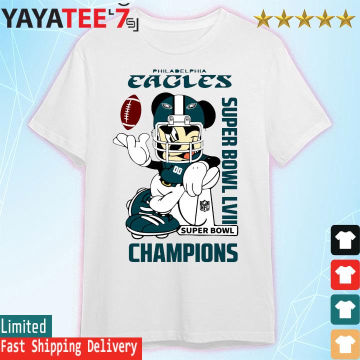 Mickey Mouse Philadelphia Eagles Super Bowl LVII Champions shirt -  Dalatshirt