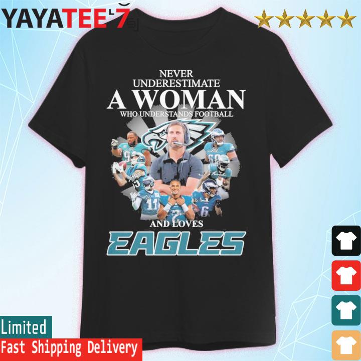 Just A Women Who Love Her Philadelphia Eagles And Phillies Shirt - Bluecat