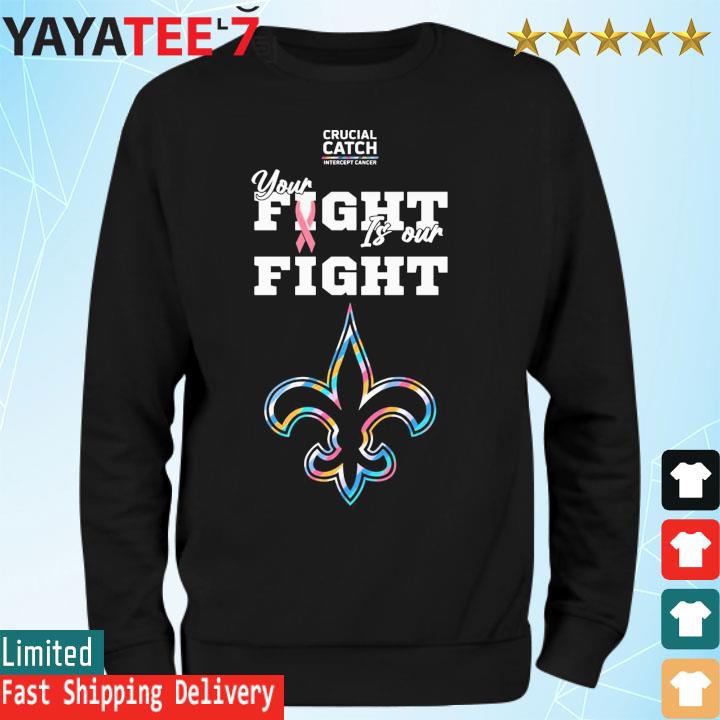 Crucial Catch Intercept Cancer New Orleans Saints 2023 shirt, hoodie,  sweater, long sleeve and tank top