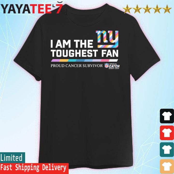 New York Giants I Am The Toughest Fan Proud Cancer Survivor shirt, hoodie,  sweater, long sleeve and tank top