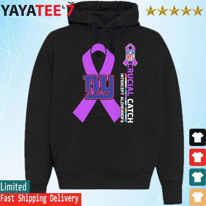 Official New York Giants NFL Crucial Catch Intercept Alzheimer's shirt,  hoodie, sweater, long sleeve and tank top