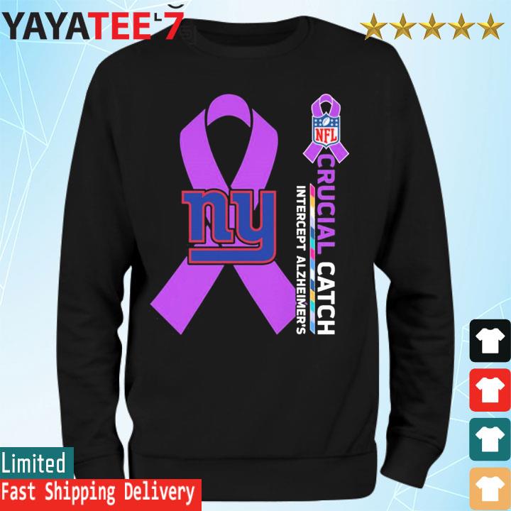 New York Giants NFL Crucial Catch Intercept Alzheimer's shirt, hoodie,  sweater, long sleeve and tank top