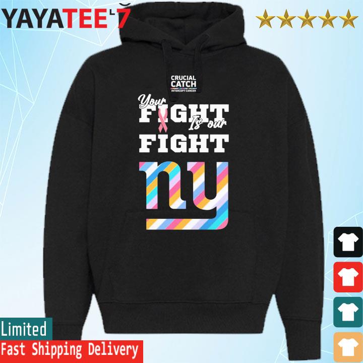 New York Giants Crucial Catch Intercept Cancer shirt, hoodie, sweater, long  sleeve and tank top