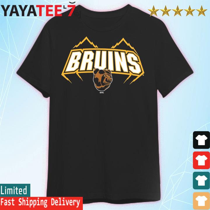 NHL Boston Bruins '22-'23 Special Edition Slub Black Lace-Up T-Shirt