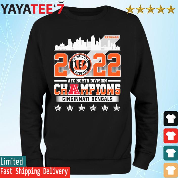 Cincinnati Bengals 2005-2021 AFC North Division Champions T-shirt, hoodie,  sweater, long sleeve and tank top