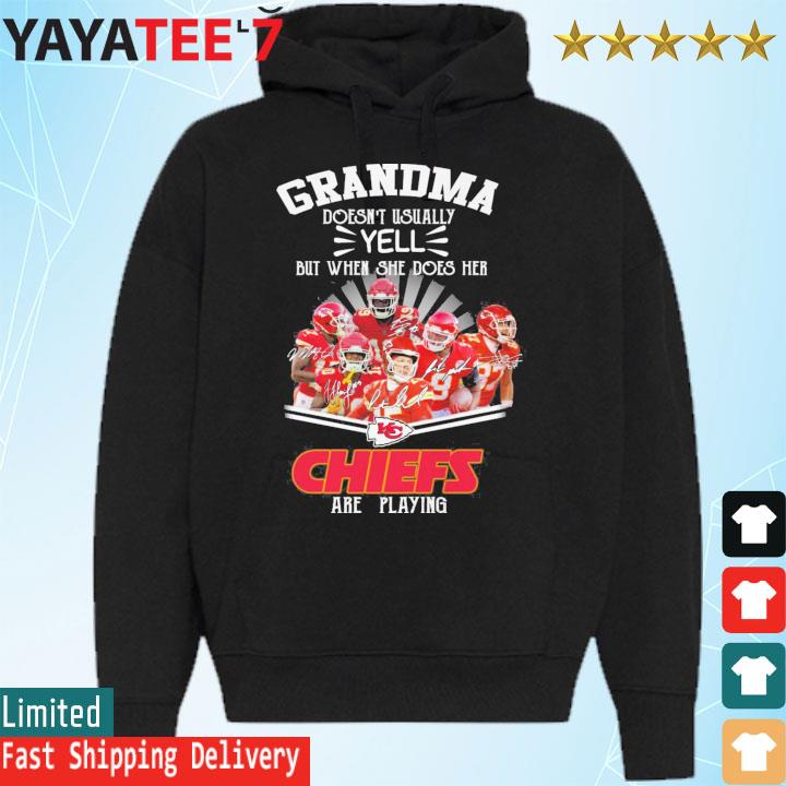 Official Grandma doesn't usually yell but when she does her Dallas Cowboys  are playing shirt, hoodie, sweater, long sleeve and tank top