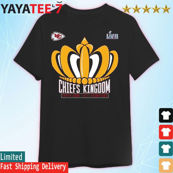 Logo kc Chiefs Kingdom 2023 super bowl lviI champions local shirt