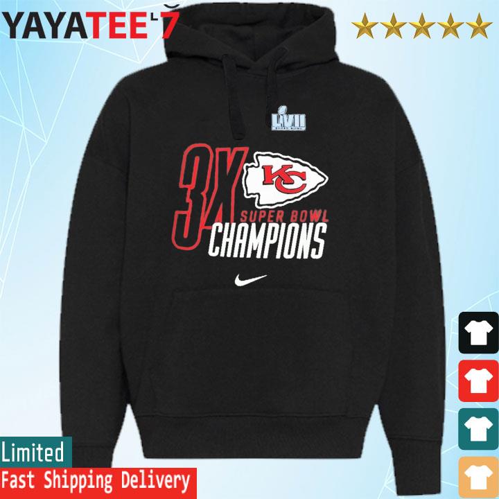 Official Kansas City Chiefs Nike 3x Super Bowl Champions Shirt