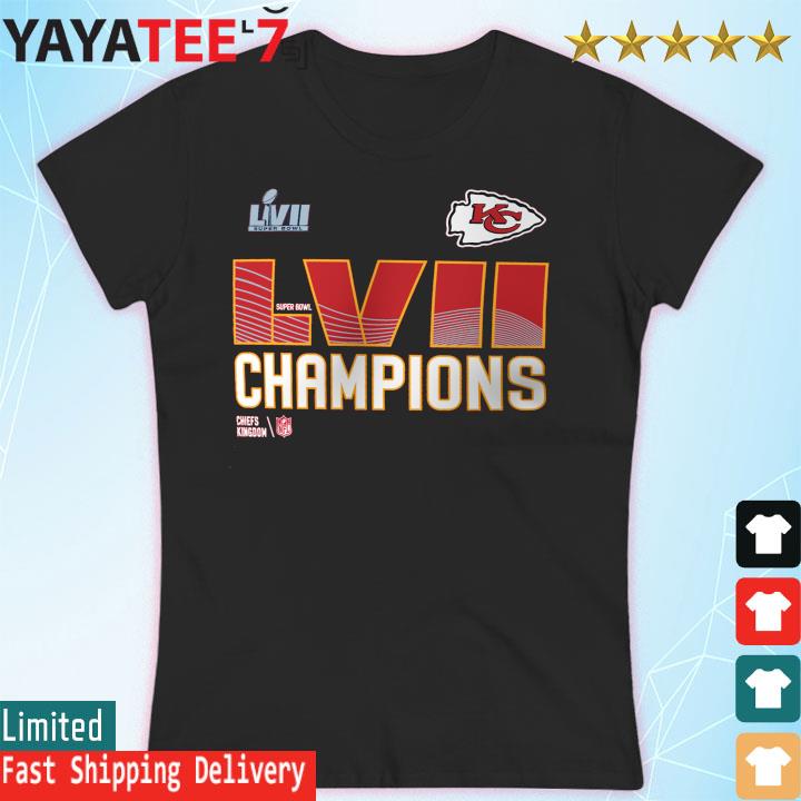 Official official Kansas City Chiefs Nike Super Bowl LVII Champions  Essential T-Shirt, hoodie, sweater, long sleeve and tank top