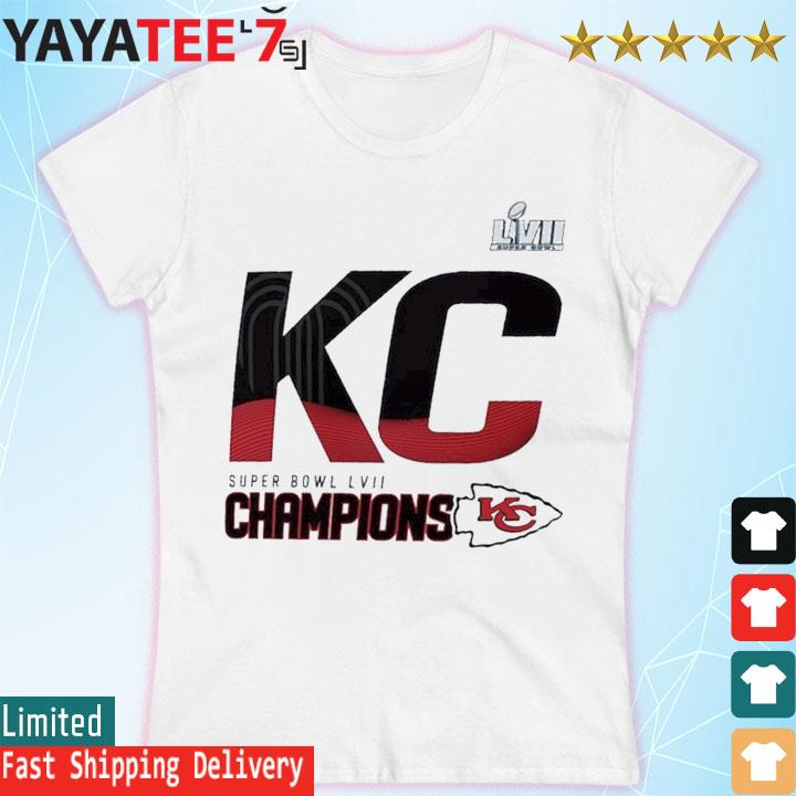 Women's Kansas City Chiefs Red Super Bowl LVII Champions Tie-Dye T-Shirt