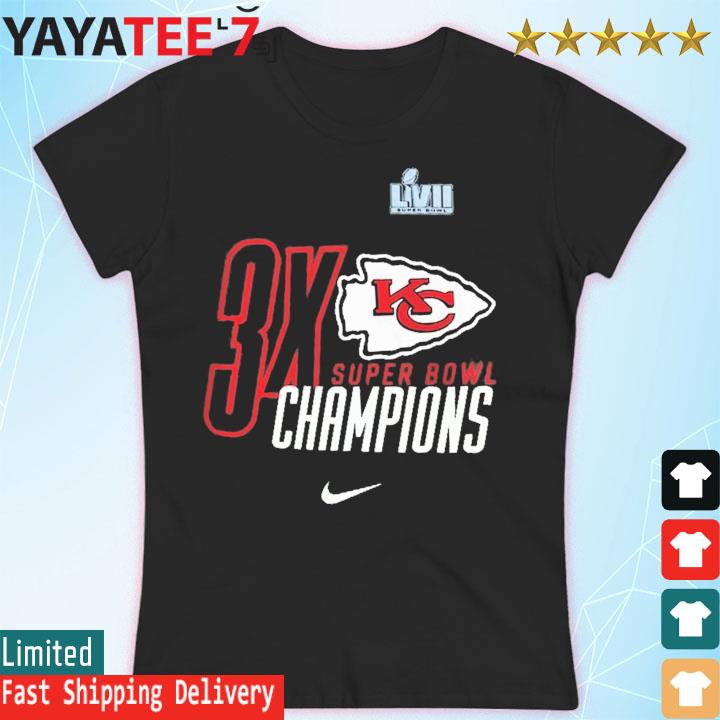 Kansas City Chiefs Three Time Super Bowl Champions shirt, hoodie, sweater,  long sleeve and tank top