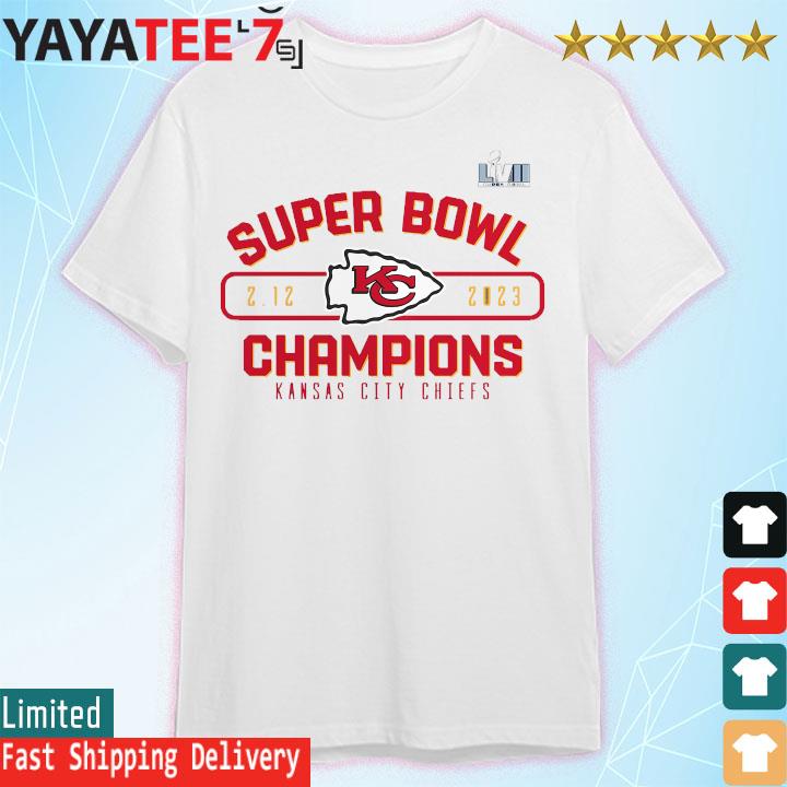 Official Kansas City Chiefs Super Bowl LVII Champions Strong Finish T-Shirt